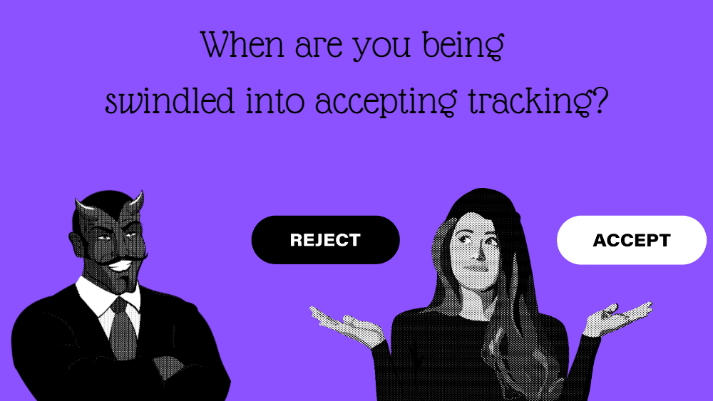 Cover image for the article: Dark Patterns: 10 Examples of Manipulative Consent Requests