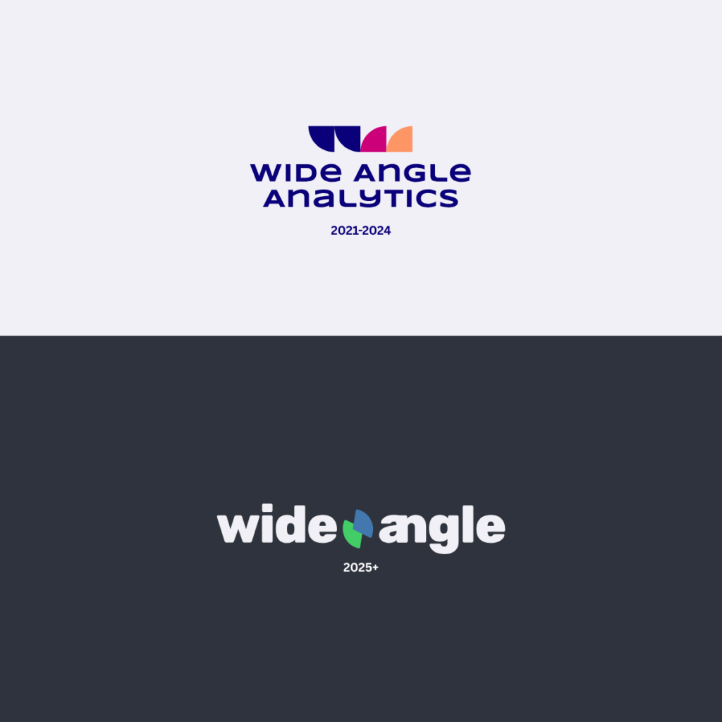 Logo Redesign - Comparing of old logo and new logo with colour scheme update